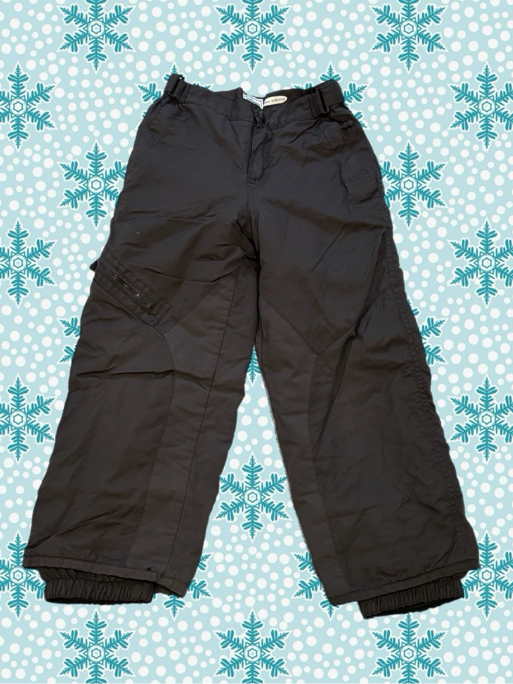 Children’s Place Boys Size 6 Black and Gray Insulated Snow Ski Pants